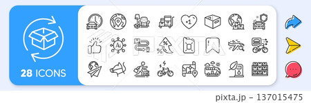 Canister oil, Dog leash and Storage line icons. Interest rate, AI generate, Inflation icons. Pack of Car rental, Map, Office box icon. Car secure, Inventory cart, Paper plane pictogram. Vector Canister oil, Dog leash and Storage line icons. Interest rate, AI generate, Inflation icons. Pack of Car rental, Map, Office box icon. Car secure, Inventory cart, Paper plane pictogram. Vector 137015475