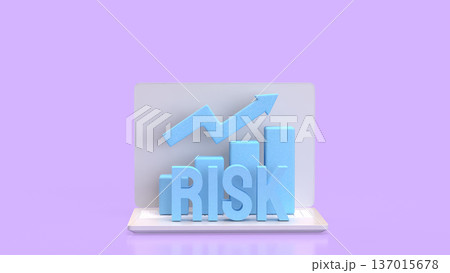 Digital Investment Risk and Online Growth Concept 3d render. Digital Investment Risk and Online Growth Concept 3d render. 137015678