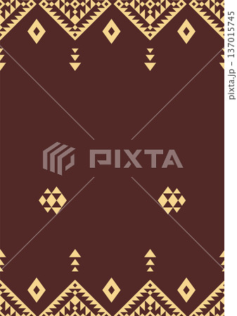 Boho style background with abstract pattern. Cover design 137015745