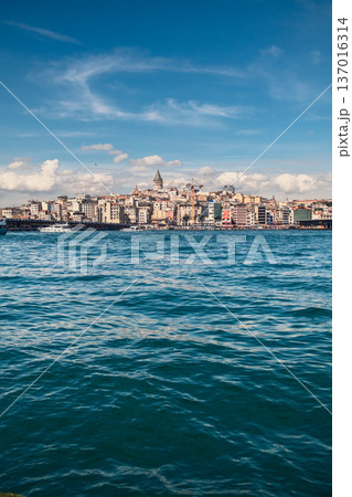 Water Of The River Under The istanbul Skyline Water Of The River Under The istanbul Skyline 137016314
