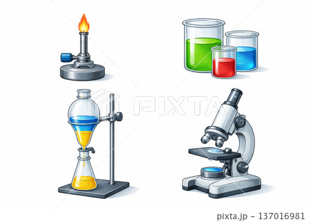実験器具イラスト 137016981