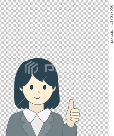 女商人做出OK手勢,上半身 女商人做出OK手勢,上半身 137017050