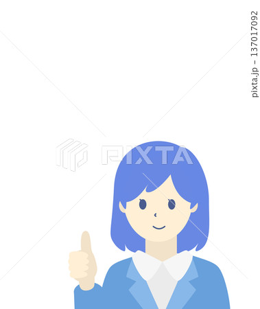 OKサインを出すビジネスウーマン 上半身 137017092