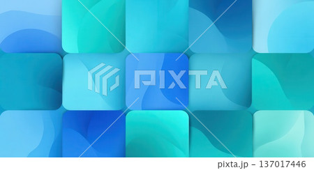 Rounded Square Abstract Background with Gradient Blue Tones Rounded Square Abstract Background with Gradient Blue Tones 137017446