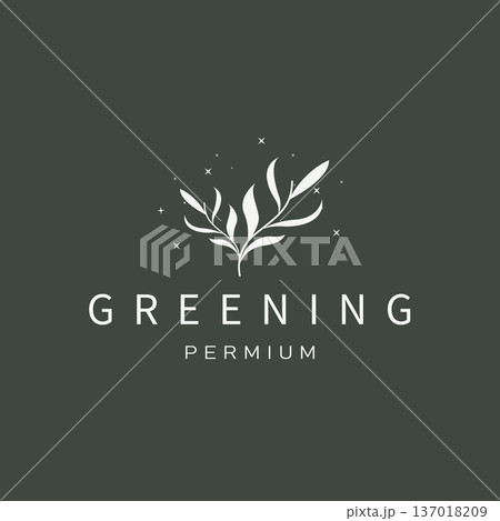 Natural Plant Growth Logo for Organic Agriculture Brand 137018209