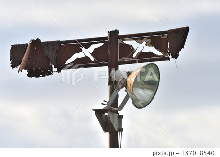 南船橋親水公園のカモメがデザインされた街灯 南船橋親水公園のカモメがデザインされた街灯 137018540