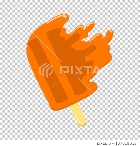 Melted orange popsicle Melted orange popsicle 137019015