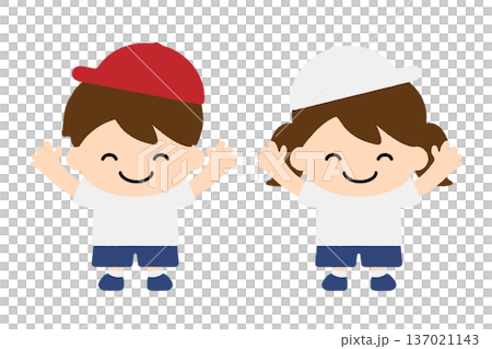 一群笑容燦爛的男孩女孩舉起手,幼兒園,托兒所,幼兒園小朋友,體操服,可愛插圖 一群笑容燦爛的男孩女孩舉起手,幼兒園,托兒所,幼兒園小朋友,體操服,可愛插圖 137021143