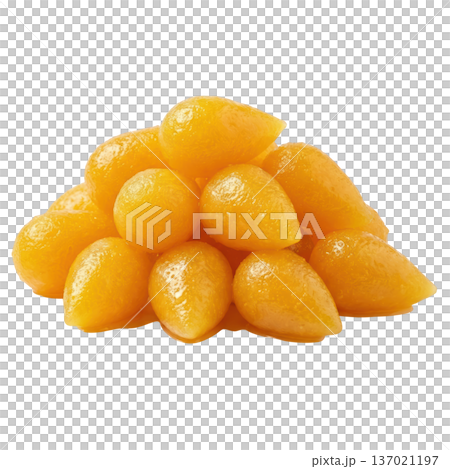 Delicious pile of thong yot, golden sweet thai dessert food. traditional asian cuisine candy made of egg yolk Delicious pile of thong yot, golden sweet thai dessert food. traditional asian cuisine candy made of egg yolk 137021197