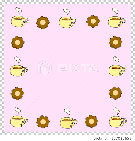 Cookie and cup frame 137021653