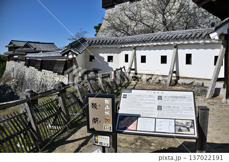 伊予国　「松山城」国宝現存天守閣と櫓群の様子 137022191