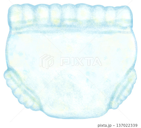 パンツタイプのおむつのイラスト 137022339