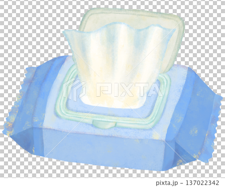 ウェットティッシュのイラスト ウェットティッシュのイラスト 137022342