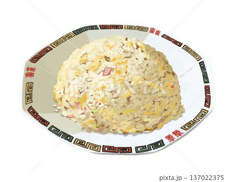 焼飯（チャーハン）中華皿 137022375