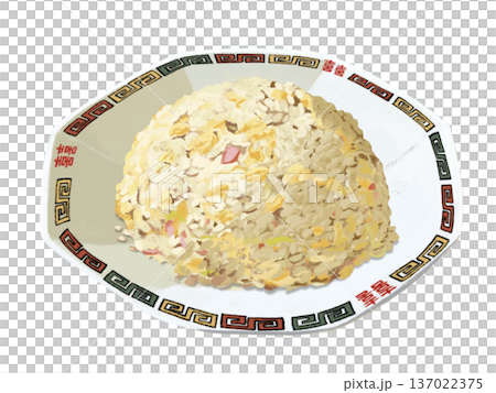 焼飯（チャーハン）中華皿 137022375