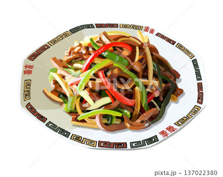 青椒肉絲(チンジャオロース)中華皿 青椒肉絲(チンジャオロース)中華皿 137022380