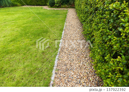 Splash Strips are the narrow band of gravel installed in between lawn and wall of house. Splash Strips are the narrow band of gravel installed in between lawn and wall of house. 137022392