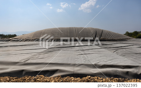 HDPE Geo Membrane Anaerobic Lagoon Biogas Plant for Animal Waste. HDPE Geo Membrane Anaerobic Lagoon Biogas Plant for Animal Waste. 137022395