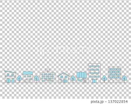 Simple cityscape illustration background 137022854