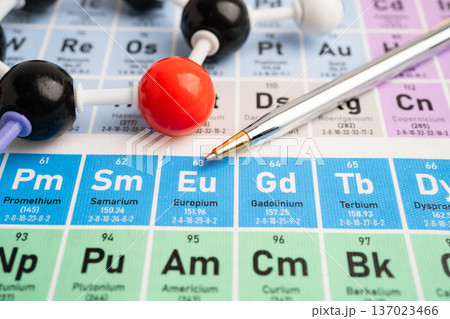 Molecules chemical on a periodic table background. Molecules chemical on a periodic table background. 137023466