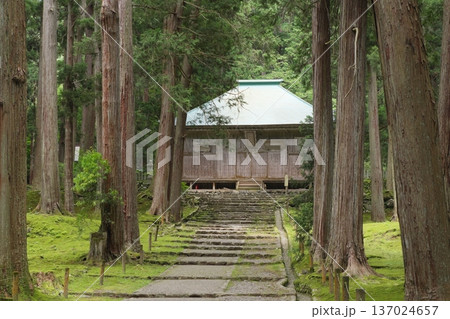 白山平泉寺 拝殿と参道 白山平泉寺 拝殿と参道 137024657