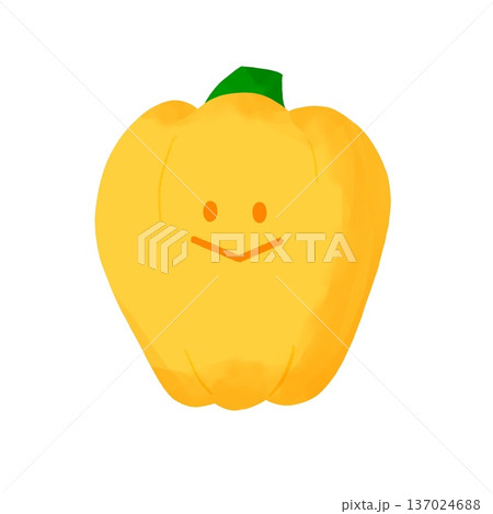 ふんわり黄色野菜｜黄色パプリカ 137024688