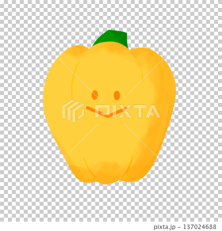 ふんわり黄色野菜｜黄色パプリカ 137024688