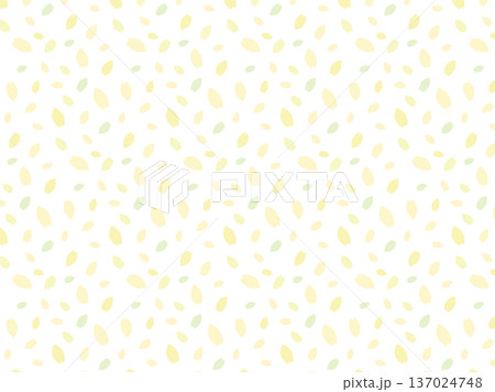 かわいい黄色の花のパターンの背景　ベクター 137024748