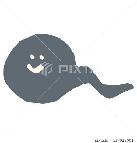 6月の園だよりに使いやすい シンプル手描き素材シリーズ｜おたまじゃくし 137025001