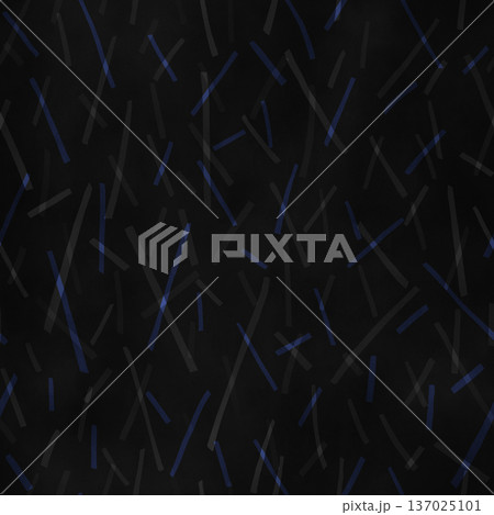 水彩描きの雨模様【背景素材】(黒) 137025101