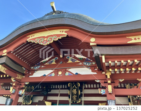 盛岡八幡宮の拝殿 137025252