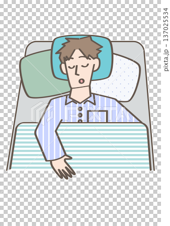 sleeping person sleeping person 137025534