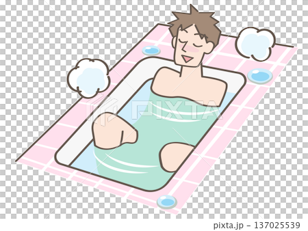 泡在浴缸裡的人 137025539