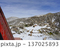 雪山でドライブを楽しむ車 137025893