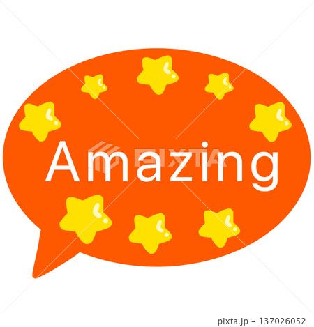 amazing  吹き出し 137026052