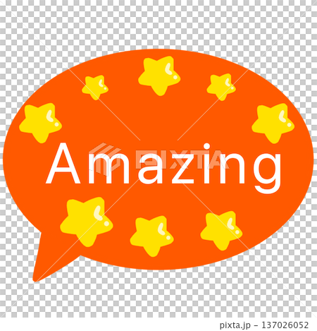 amazing  吹き出し 137026052