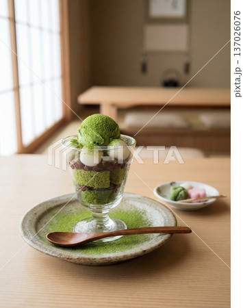 外国人に人気の抹茶スイーツ日本食 137026076