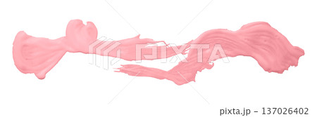 pink brush isolated on transparent background pink watercolor 137026402
