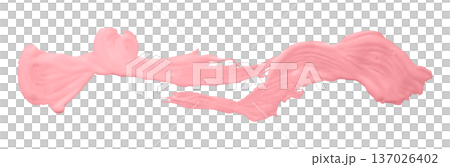 pink brush isolated on transparent background pink watercolor 137026402