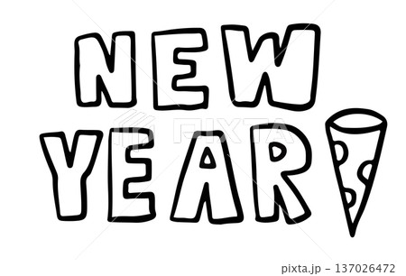 NEW YEAR letter outlines for party, celebrations, gathering, office close, decoration, festive winter activity, happy holidays, date, trip, travel, vacation, winter breaks, day off, font, text NEW YEAR letter outlines for party, celebrations, gathering, office close, decoration, festive winter activity, happy holidays, date, trip, travel, vacation, winter breaks, day off, font, text 137026472