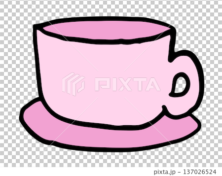 Hand drawn hot coffee in pink cup for cafe, restaurant, drink menu, recipe decoration, sticker, department store, supermarket, mart, beverage, kitchenware, cute patch, office snack, breakfast, lunch Hand drawn hot coffee in pink cup for cafe, restaurant, drink menu, recipe decoration, sticker, department store, supermarket, mart, beverage, kitchenware, cute patch, office snack, breakfast, lunch 137026524