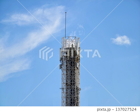 Broadband and emergency communication infrastructure in countryside with minimalistic design Broadband and emergency communication infrastructure in countryside with minimalistic design 137027524