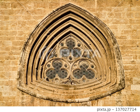 Sacred Heritage Architectural Feature Display, Timeless Gothic Style with Artistic Stone Detailing 137027714