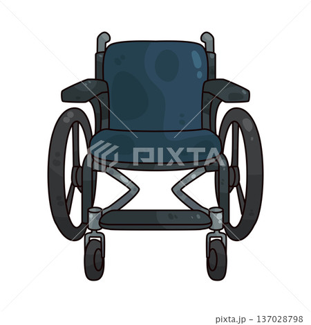 Illustration of Wheelchair Illustration of Wheelchair 137028798