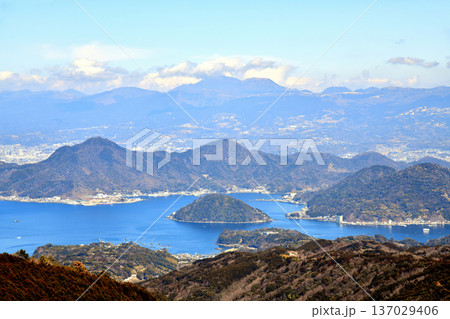 淡島周辺／箱根方面を望む(静岡県沼津市)【2026.2】 137029406