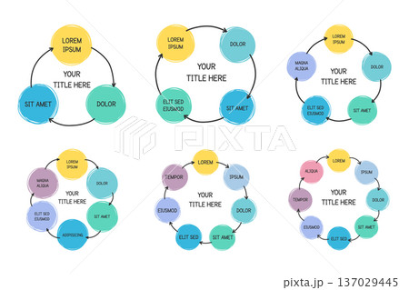 Hand Drawn Circle Diagrams 137029445