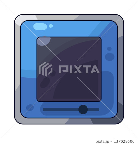Illustration of Stop button Illustration of Stop button 137029506