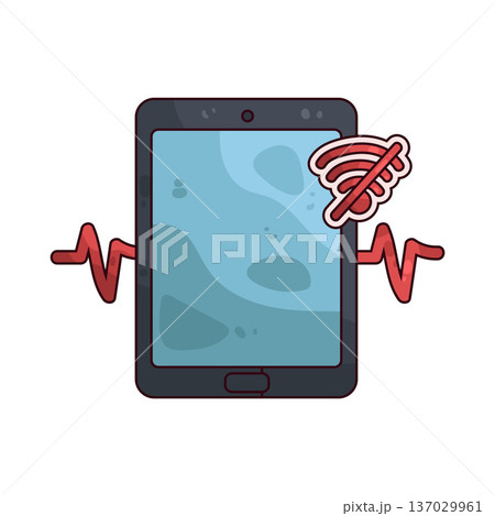 Illustration of Offline Illustration of Offline 137029961