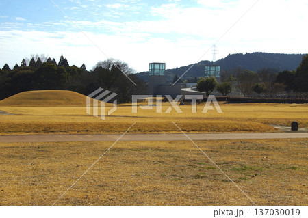 熊本県山鹿市 国指定史跡の岩原古墳群の風景 熊本県山鹿市 国指定史跡の岩原古墳群の風景 137030019