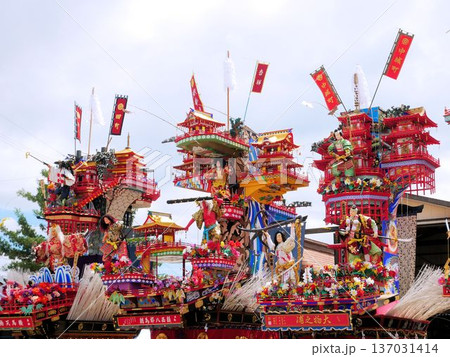日田祇園祭 美しい山鉾が並ぶ (大分県) 日田祇園祭 美しい山鉾が並ぶ (大分県) 137031414